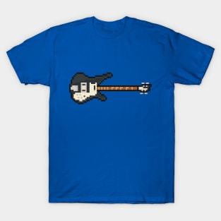 Pixel Black Leo 4001 Bass Guitar T-Shirt